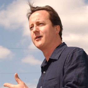 David Cameron enthuses the crowd